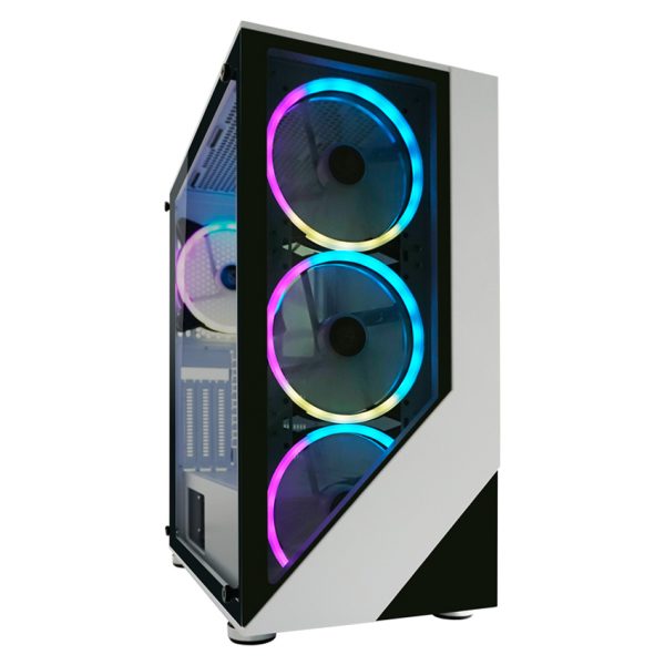 Radiator Support Gaming PC Case with Dual-Chamber Design